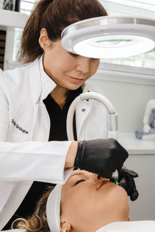 Hydro dermabrasion facial